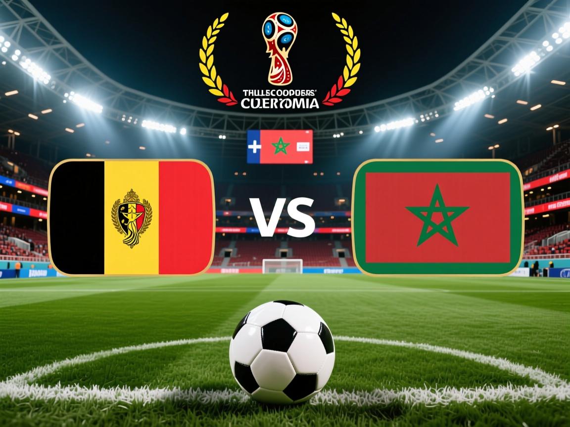 2022年世界杯比利时vs摩洛哥集锦