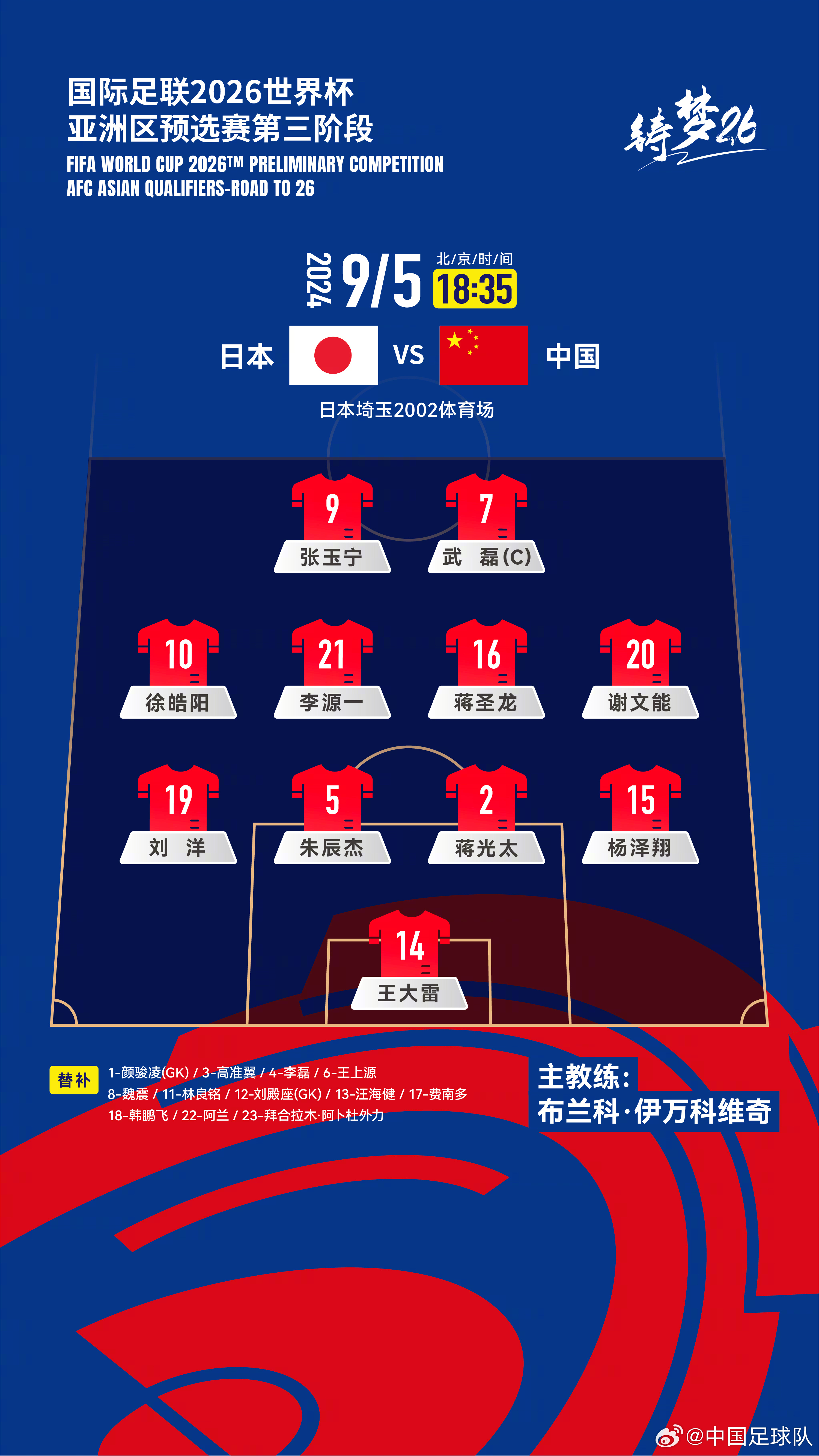 包含世预赛前瞻:再战日本,国足力争主场捍卫尊严的词条